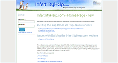 Desktop Screenshot of infertilityhelp.com